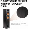 Black Label F-200 Floorstanding Speaker with Proprietary Horn Technology, Dual 6.5” High-Output Woofers, with Room-Filling Sound in Black