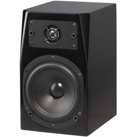 C Series C-1 Premium Home Theater 2-Way Bookshelf Speaker - Clean, Hi-Res Audio | Sealed Box | Aluminum Drivers | Single Unit, High Gloss Black