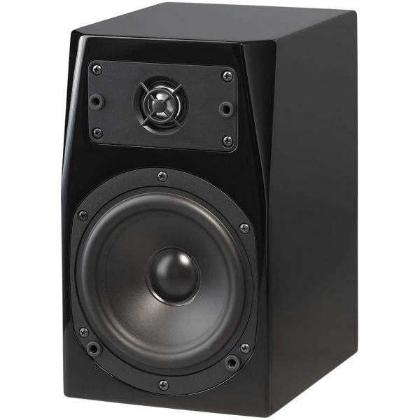 C Series C-1 Premium Home Theater 2-Way Bookshelf Speaker - Clean, Hi-Res Audio | Sealed Box | Aluminum Drivers | Single Unit, High Gloss Black