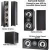 Audio Monitor 60 Series II Floorstanding Speaker (Black, Single) - Bestseller for Home Audio | Affordable Price | 1" Tweeter, (3) 5.25" Woofers