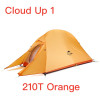 Naturehike Cloud Up Serie 123 Upgraded Camping Tent Waterproof Outdoor Hiking TENT 20D 210T Nylon Backpacking Tent with Free Mat