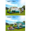 Camel Ultralarge 6 10 12 Double Layer Outdoor 2living Rooms and 1hall Family Camping Tent in Top Quality Large Space Tent